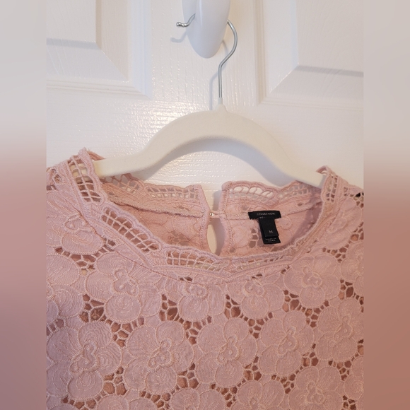 Pink Boho Lace Blouse - Picture 4 of 4